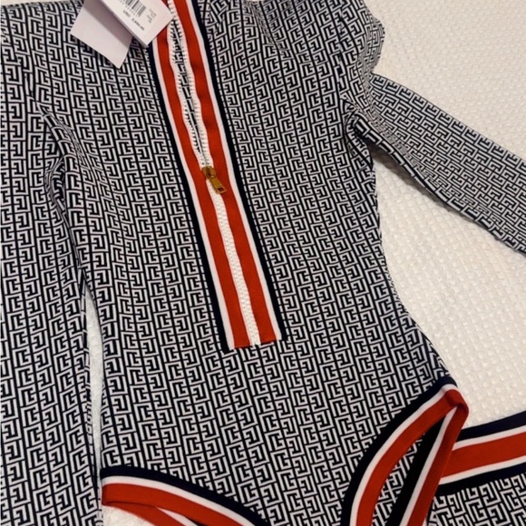Balmain Navy and red Patterned Garment - Picture 3 of 4